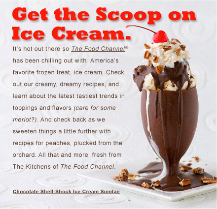 chocolate shell shock ice cream sundae