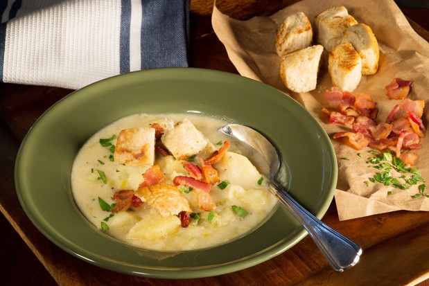 Potato Soup with Cheese and Irish Ale