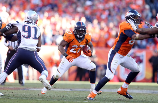 Broncos running back Knowshon Moreno has enjoyed big holes thanks to a strong offensive line and Peyton Manning's ability to read defenses. Credit: Mark J. Rebilas-USA TODAY Sports