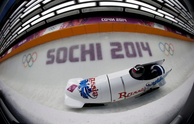 Russian two-man bobsled team. (REUTERS/Murad Sezer)