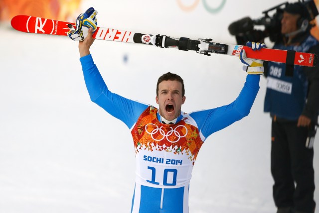 Christof Innerhofer took bronze in the men's super combined slalom. (Rob Schumacher, USA TODAY Sports)