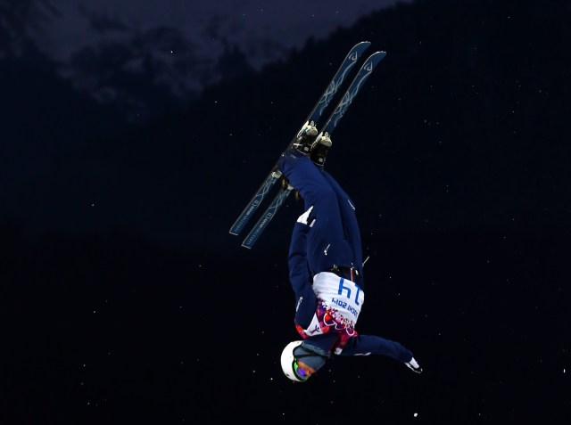 Mac Bohonnon (USA) competes in men's freestyle skiing aerials. (Guy Rhodes, USA TODAY Sports)