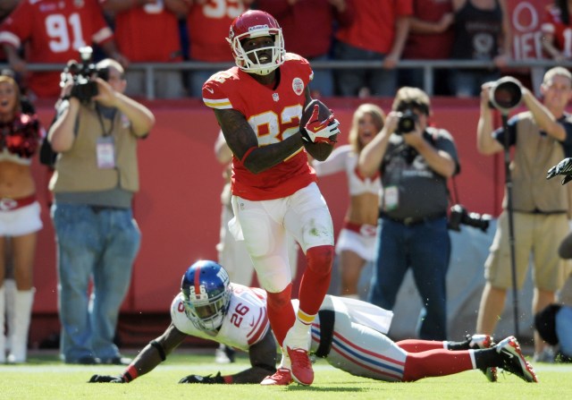Dwayne Bowe tied for 105th in the NFL with 197 yards after catch. (Denny Medley-USA TODAY Sports)