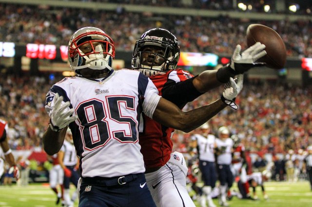 Kenbrell Thompkins and fellow rookie Aaron Dobson proved the Patriots need to add more firepower to their wide receiver corps. (Credit: Daniel Shirey - USA TODAY Sports)