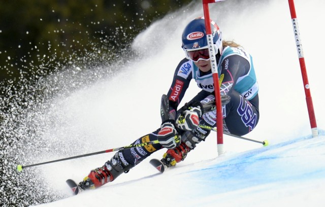Mikaela Shiffrin during the women's giant slalom at the FIS alpine skiing World Cup at Beaver Creek Mountain. (Paul Bussi - USA TODAY Sports)