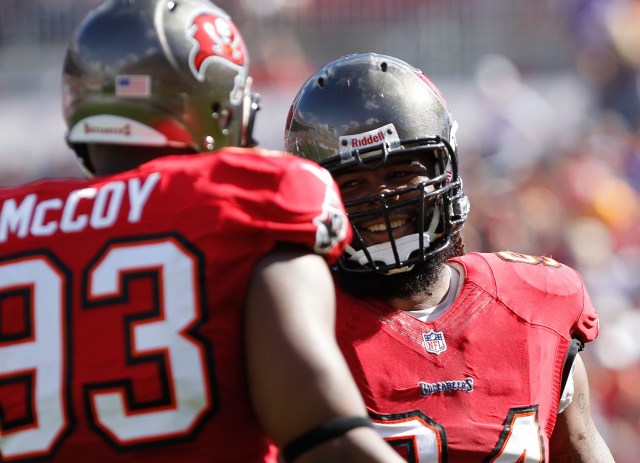 Defensive tackle Gerald McCoy led the Tampa Bay Buccaneers with nine sacks. He'll need help from his defensive ends in 2014. (Kim Klement - USA TODAY Sports)
