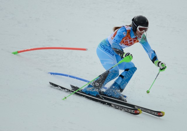 Tina Maze is one-half of Olympic trivia. (Jack Gruber-USA TODAY Sports)