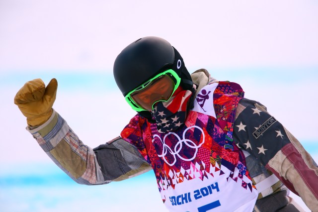 Shaun White competes during the men's halfpipe snowboarding qualification of the Sochi 2014 Olympic Winter Games at Rosa Khutor Extreme Park. (Guy Rhodes-USA TODAY Sports)