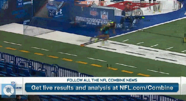 A comparison of 40-yard dashes with Marquise Goodwin (whose 4.27 sec. 40 was the fastest in 2013), Brandin Cooks, John Brown and Jeff Janis. Image courtesy of NFL.com. 