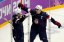 USA forward Joe Pavelski (8) celebrates with forward Zach Parise (9) after scoring a goal against Russia.(Winslow Townson, USA TODAY Sports)