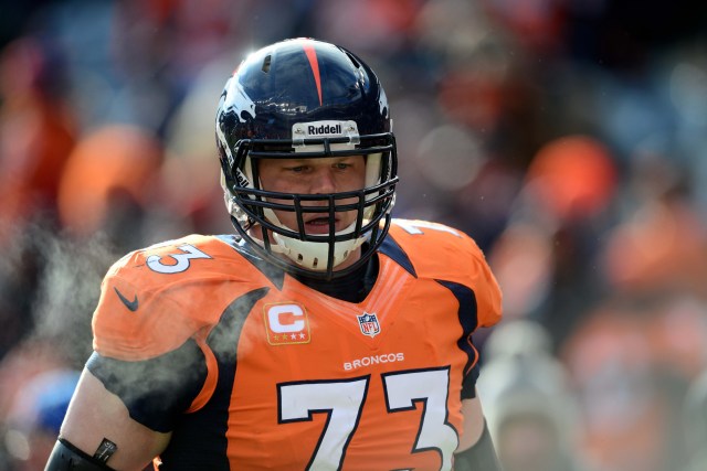 Denver Broncos guard Chris Kuper against the Baltimore Ravens during the AFC divisional round playoff game at Sports Authority Field. (Mark J. Rebilas - USA TODAY Sports)