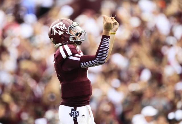 Johnny Manziel continues to build his brand. (Thomas Campbell - USA TODAY Sports)