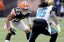 Cleveland Browns cornerback Joe Haden  lines up against Jacksonville Jaguars running back Denard Robinson at FirstEnergy Stadium. (Ken Blaze - USA TODAY Sports)