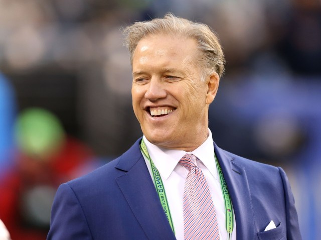Denver Broncos executive vice president of football operation John Elway on the sidelines prior to Super Bowl XLVIII at MetLife Stadium. (Matthew Emmons - USA TODAY Sports)