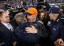 Denver Broncos head coach John Fox hugs Seattle Seahawks head coach Pete Carroll after Super Bowl XLVIII at MetLife Stadium. (Matthew Emmons, USA TODAY Sports)