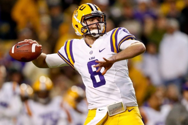 LSU Tigers quarterback Zach Mettenberger against the Texas A&M Aggies  at Tiger Stadium. (Derick E. Hingle - USA TODAY Sports)