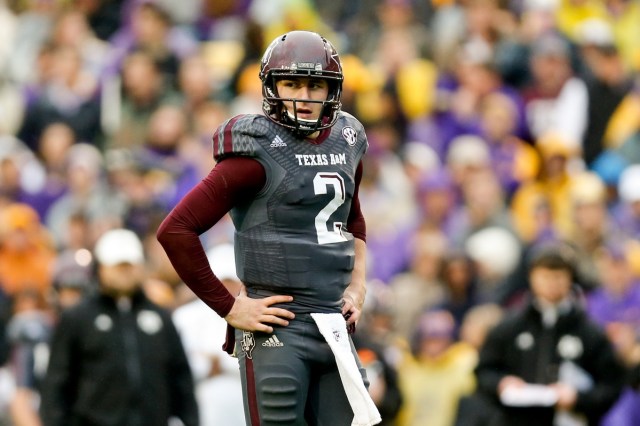 Texas A&M Aggies quarterback Johnny Manziel during a game against the LSU Tigers at Tiger Stadium. (Derick E. Hingle - USA TODAY Sports)