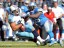 Detroit Lions linebacker Stephen Tulloch defends a pass play intended for Tennessee Titans tight end Craig Stevens  during a game at LP Field. (Don McPeak - USA TODAY Sports)
