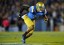 UCLA Bruins linebacker Anthony Barr defends against the California Golden Bears at the Rose Bowl. (Gary A. Vasquez - USA TODAY Sports)