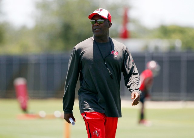 Lovie Smith was a solid choice for the Bucs, but he won't win if the organization doesn't deal with its internal issues. (Kim Klement, USA TODAY Sports.)