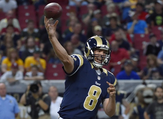 Sam Bradford completed 9 of 12 passes for 101 yards and a TD against the Packers. Jasen Vinlove, USA TODAY Sports)