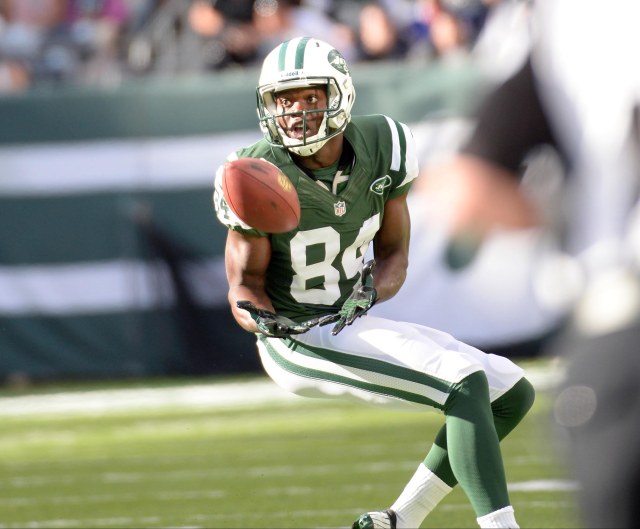 Stephen Hill hasn't lived up to expectations in his first two years with the Jets. (Robert Deutsch, USA TODAY Sports)