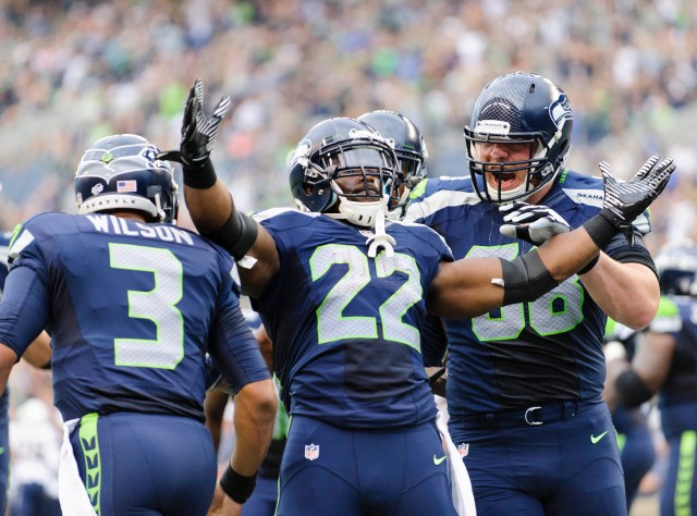 Seahawks RB Robert Turbin needed only 12 carries to gain 81 yards Friday night. (Steven Bisig-USA TODAY Sports)