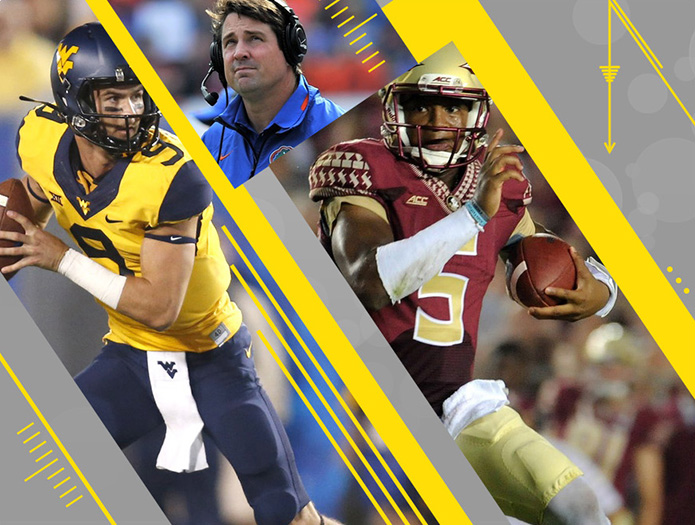 Florida State, Florida and West Virginia all face tough tests. / USA TODAY Sports