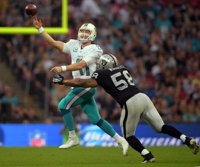 Ryan Tannehill put together a strong game in London after a week of controversy.  (Kirby Lee, USA TODAY Sports)