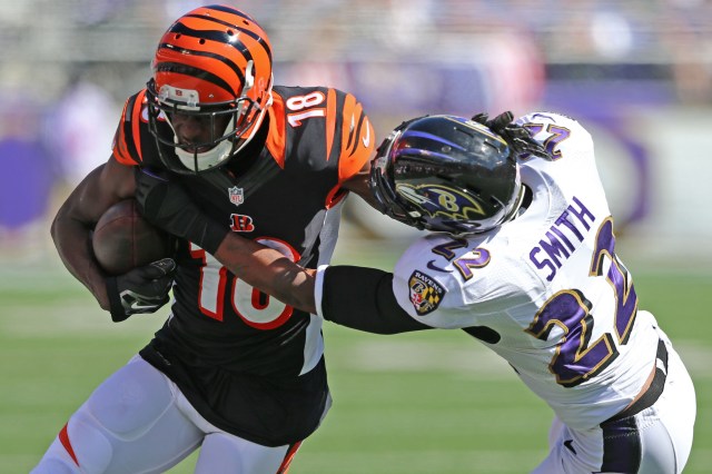 Bengals WR A.J. Green has become a thorn in the Ravens' side. (Mitch Stringer-USA TODAY Sports )