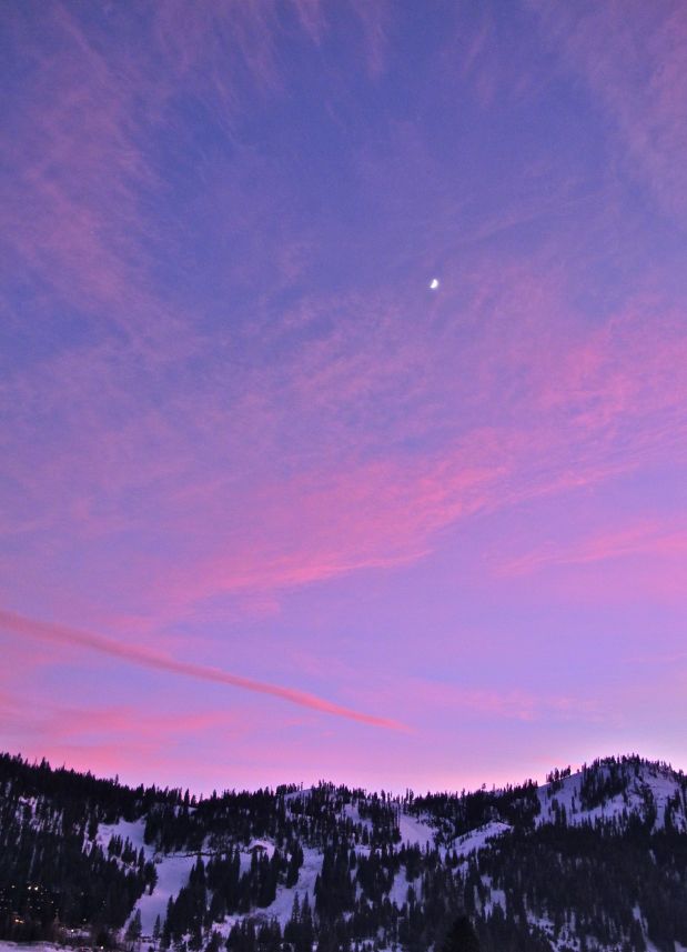 Squaw Valley USA at sunset