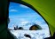 Morning, on day three without food on North America's largest non-polar ice field. Mt. Blackburn rises in the distance.