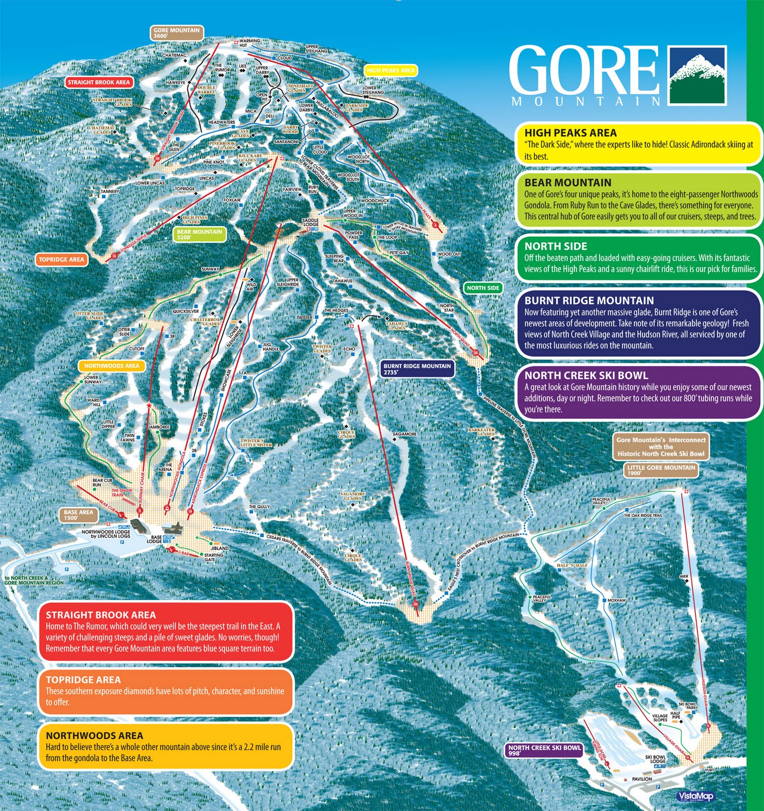 Gore Mountain Sticker Decal 5.5" Ski Snowboard Resort New York Ski The East 
