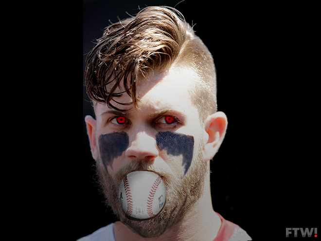 All of Bryce Harper's best looks in one terrifying image