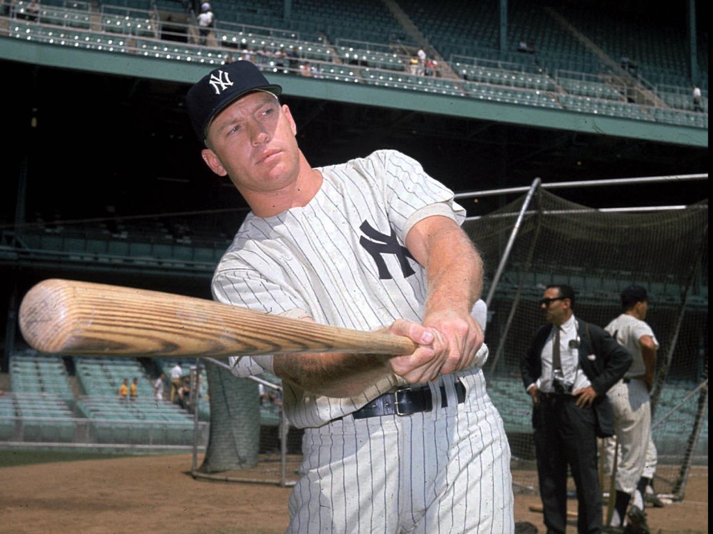 Mickey Mantle in a 1961 file photo.