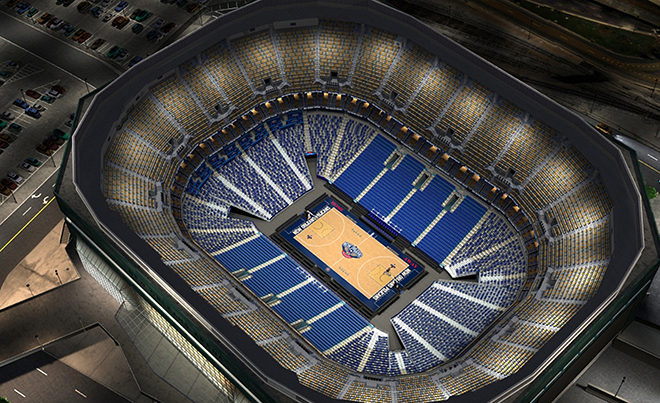 Pelicans unveil new court design