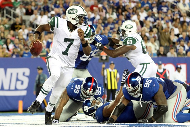 A moment Geno Smith would rather have back. (Brad Penner, USA TODAY Sports)