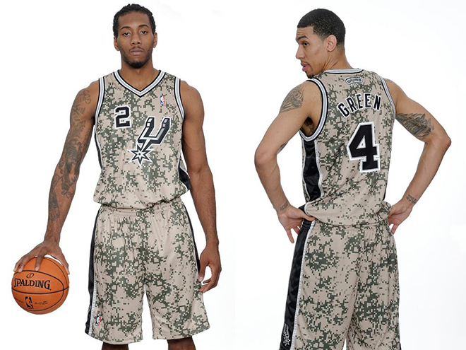 Spurs unveil awful camouflage alternate jerseys