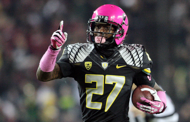Oregon Ducks Reveal Breast Cancer Awareness Uniforms for UCLA Game – NBC  Los Angeles