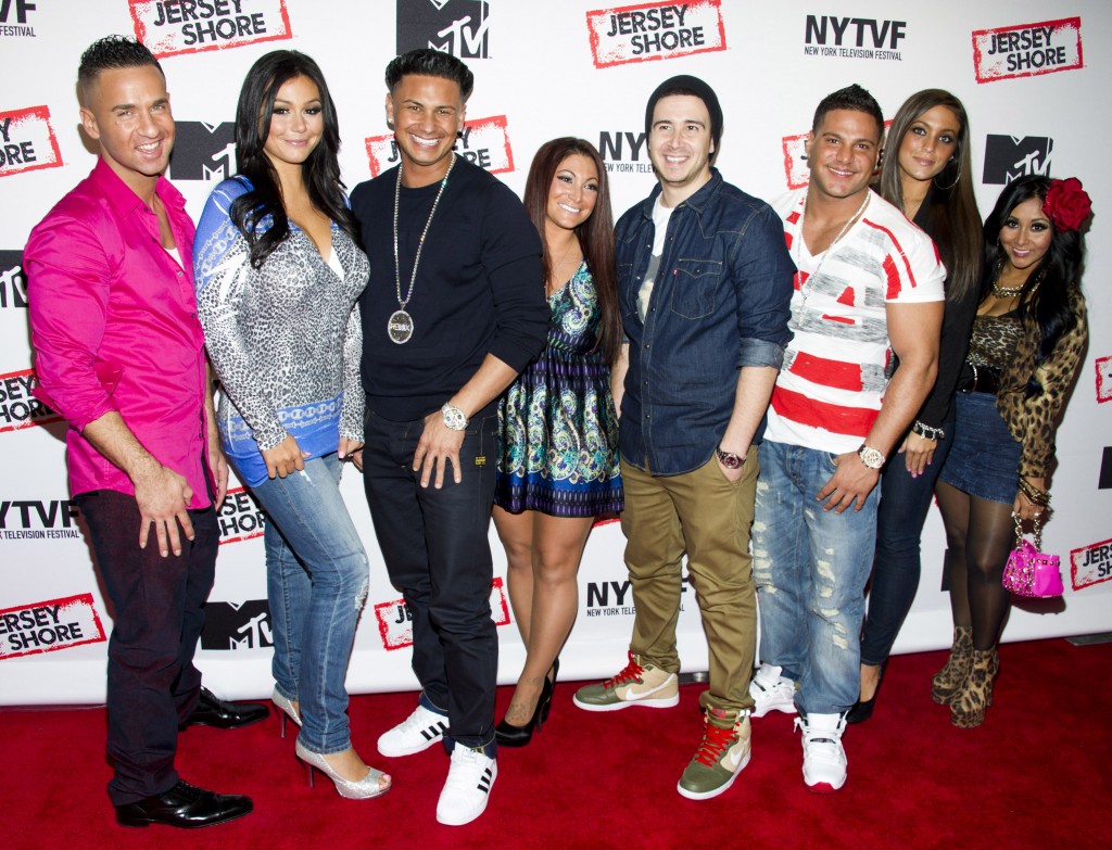 The cast of the Jersey Shore, one celebrated tanning-salon circle. (PHOTO: Charles Sykes/Invision/AP PHOTO)