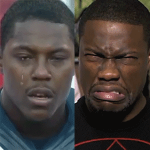 kevin hart crying face