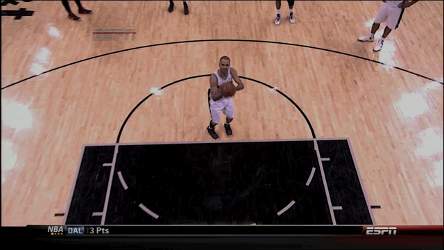 Tony Parker Shoots A Free Throw The Length Of His Height, Five Feet