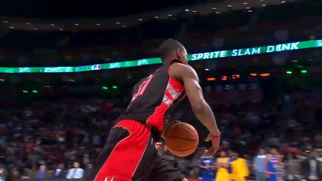 paul george dunk contest gif