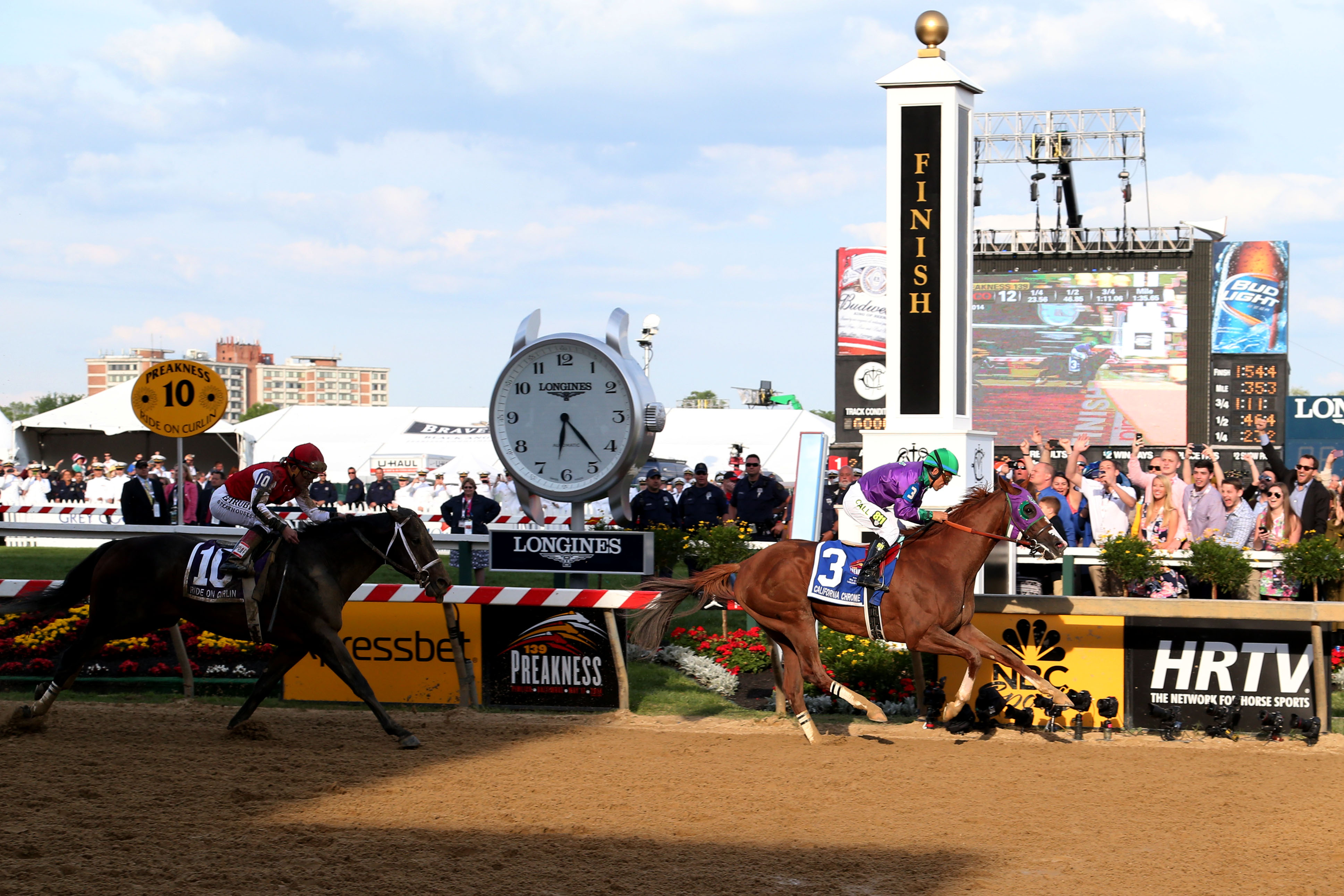 Watch California Chrome win the Preakness Stakes For The Win