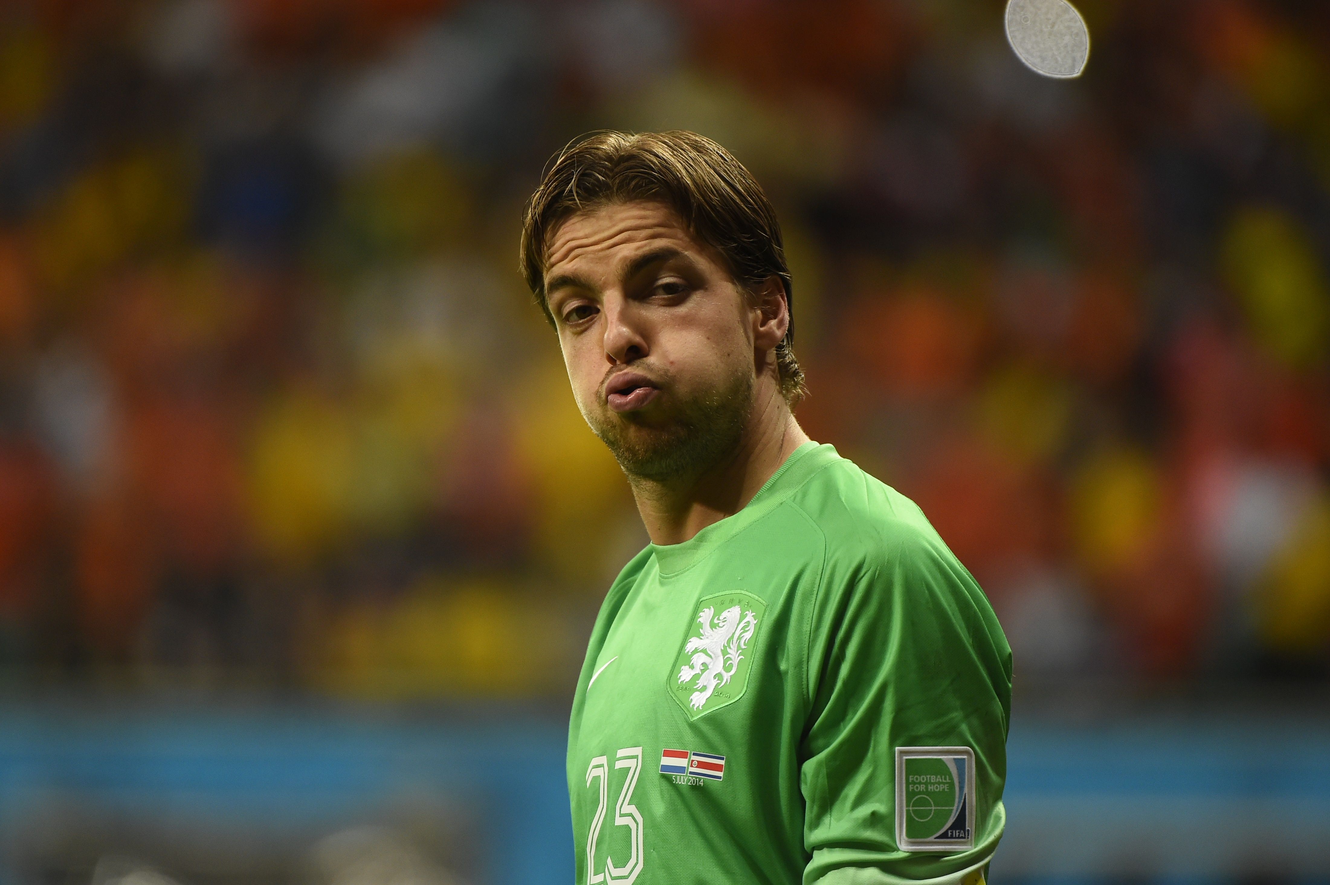Substitute Tim Krul shots in the penalty shootout to save the Netherlands | For The Win