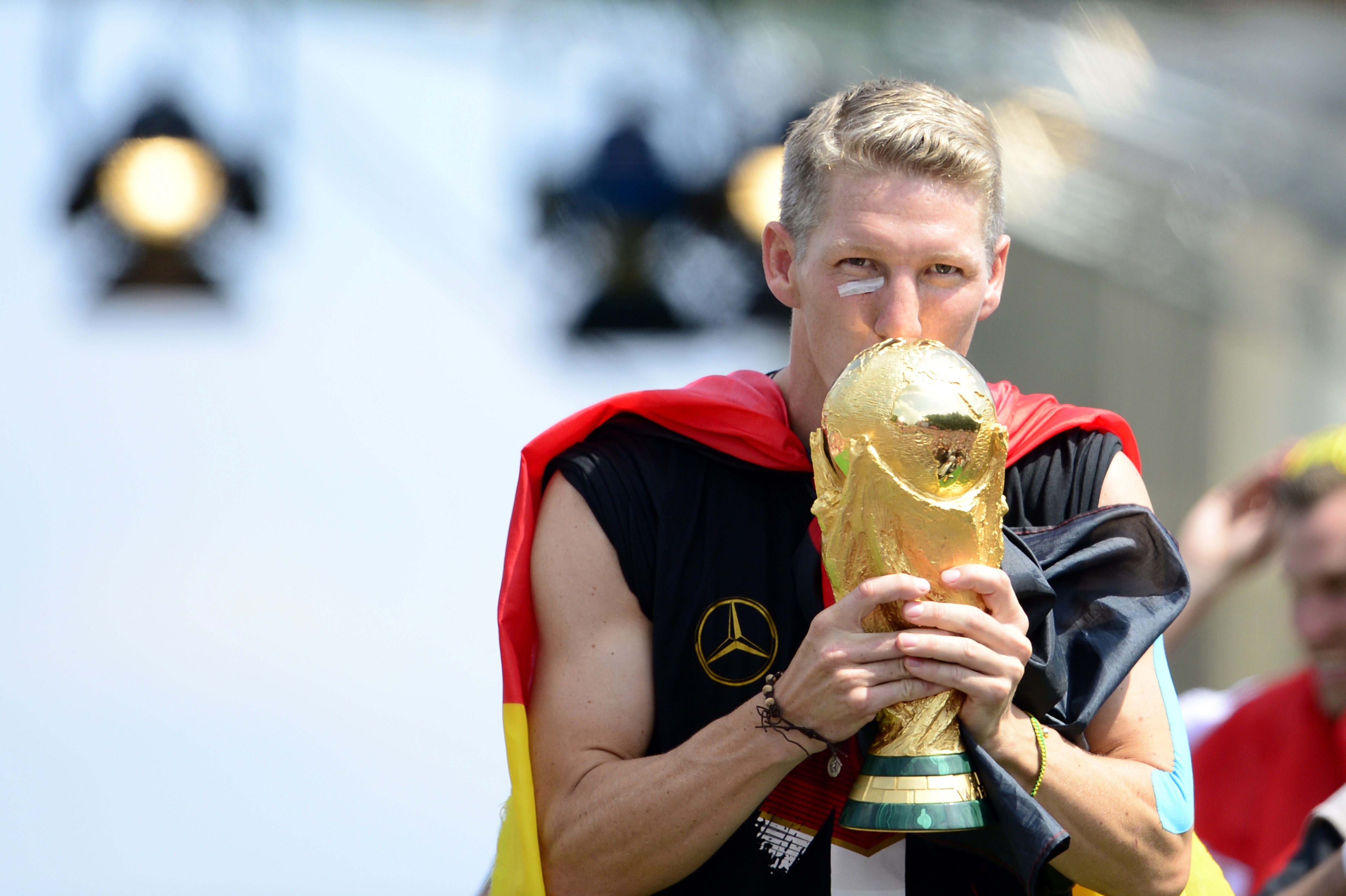 Germany reveal World Cup 2014 trophy damage during wild victory