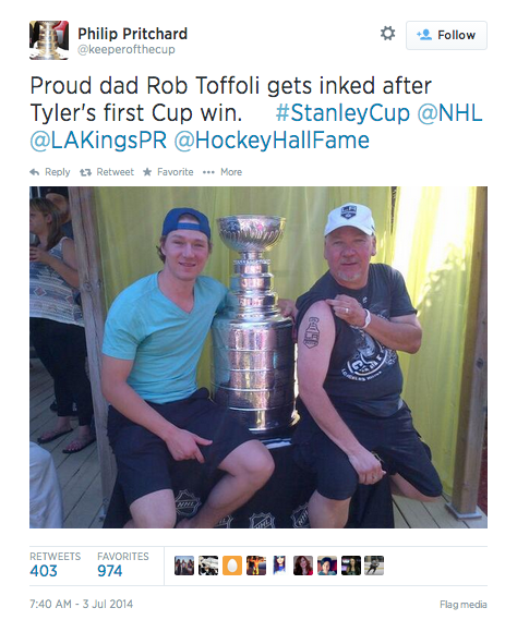 LA Kings - Dear Tyler Toffoli, From cupcakes and That