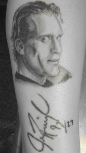 Your Jeremy Roenick Shin Tattoo of the Week