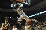 EUGENE, OR - NOVEMBER 11: Jordan Bell #1 of the Oregon Ducks dunks the ball in the first half of the game against the Army Black Knights at Matthew Knight Arena on November 11, 2016 in Eugene, Oregon. (Photo by Steve Dykes/Getty Images)
