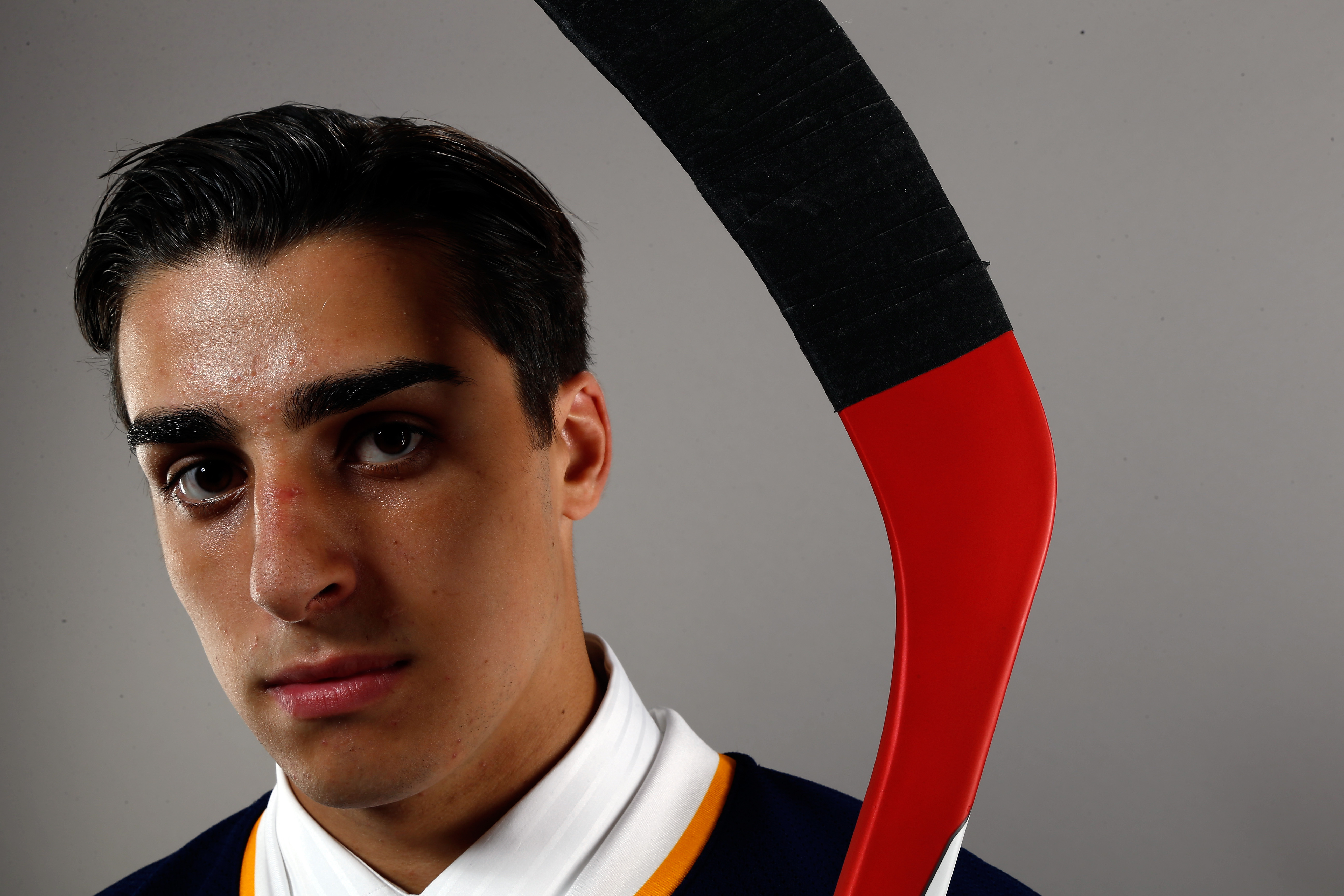 PHILADELPHIA, PA - JUNE 27:  Robert Fabbri of the St. Louis Blues poses for a portrait during the 2014 NHL Draft at the Wells Fargo Center on June 27, 2014 in Philadelphia, Pennsylvania.  (Photo by Jeff Zelevansky/Getty Images)